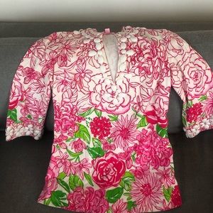 Lilly Pulitzer rose tunic in 0